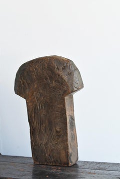 Japanese Antique Wooden Object/Craftsman's Workbench/Penis-Shaped Figurine