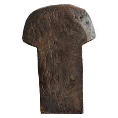 Japanese Antique Wooden Object/Craftsman's Workbench/Penis-Shaped Figurine