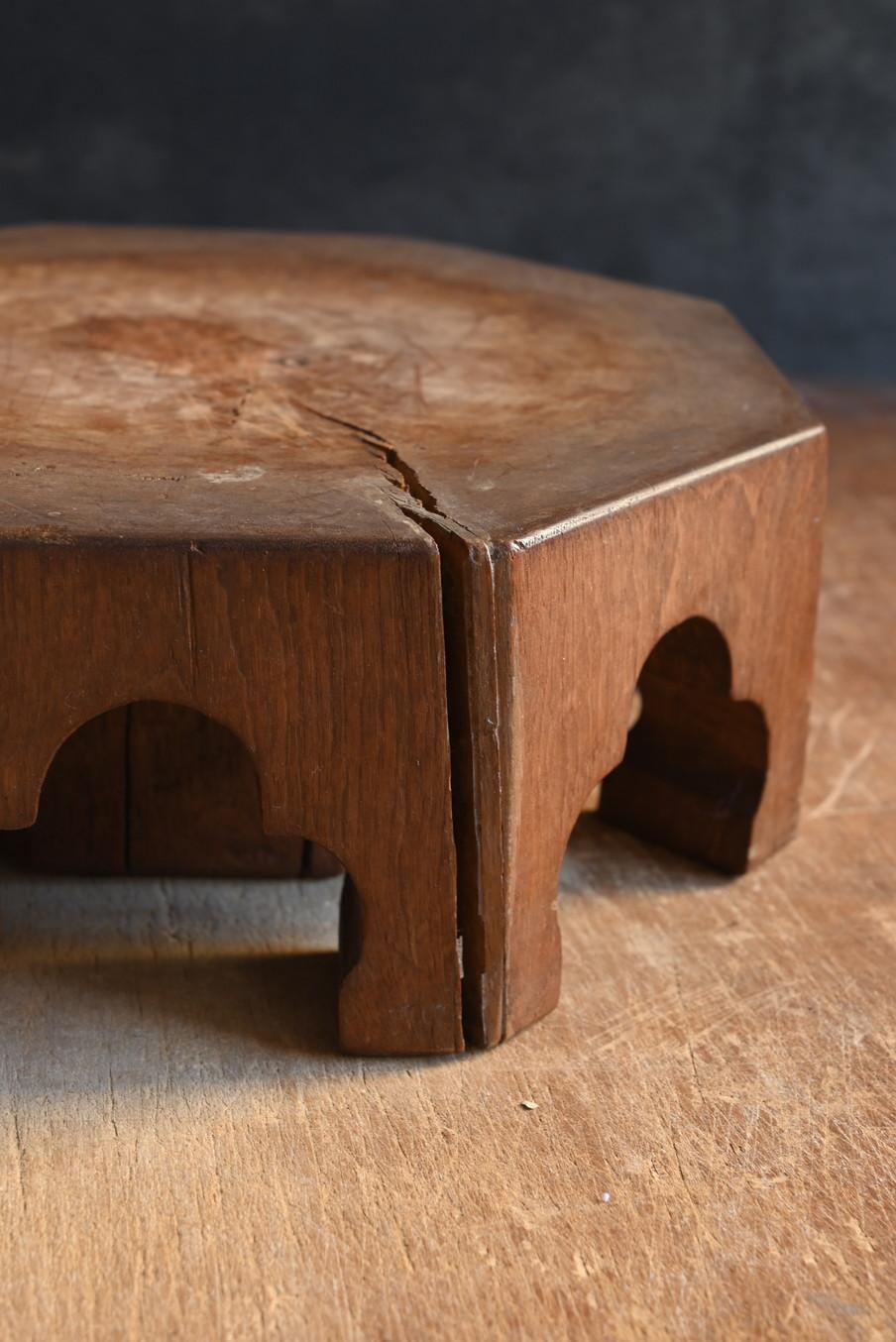 Japanese antique wooden octagonal display stand/bonsai stand/flower stand For Sale 4