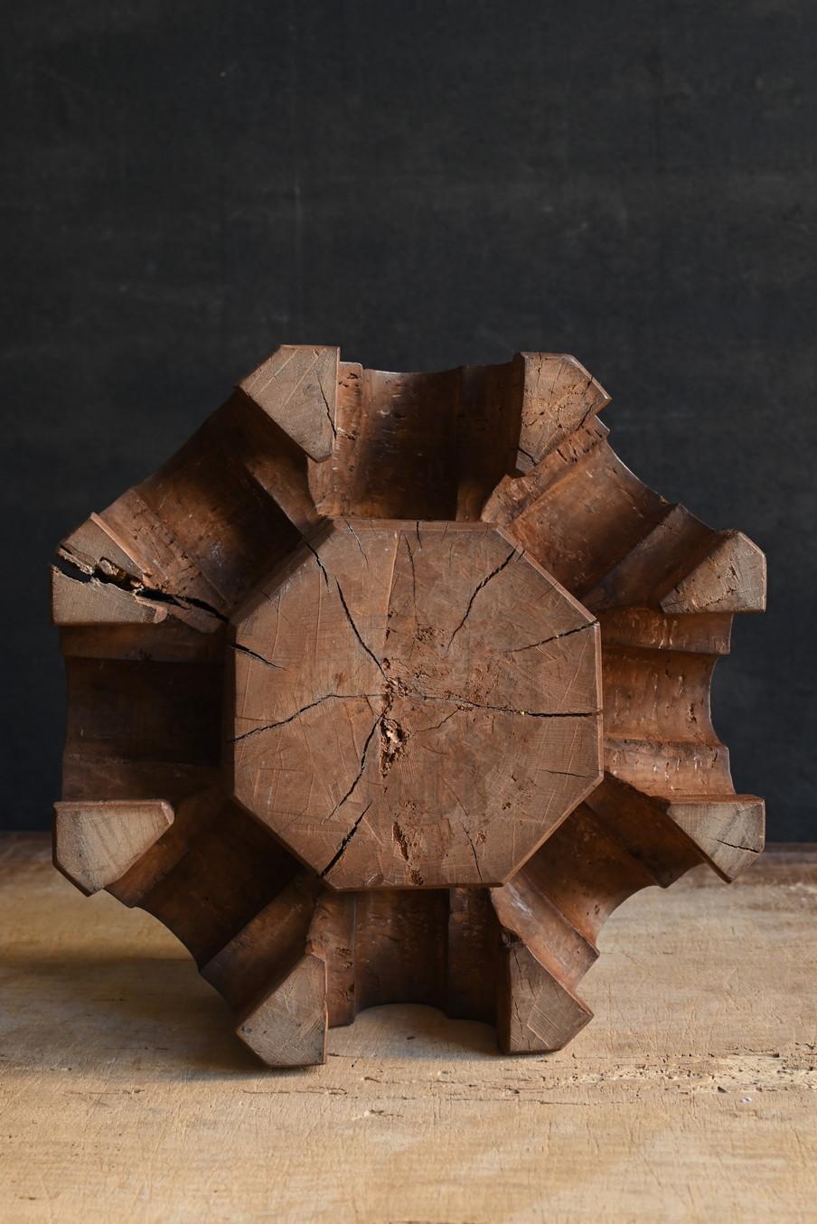 Taisho Japanese antique wooden octagonal display stand/bonsai stand/flower stand For Sale