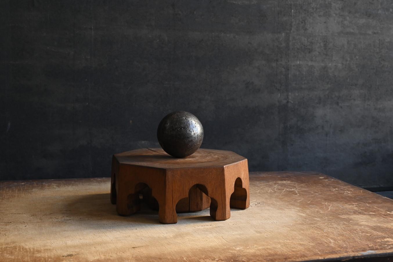 Woodwork Japanese antique wooden octagonal display stand/bonsai stand/flower stand For Sale