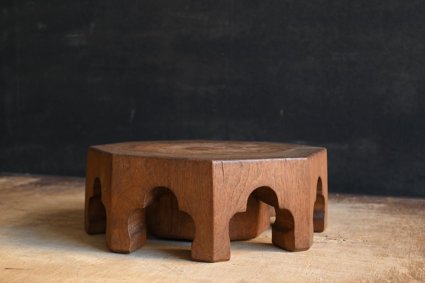 20th Century Japanese antique wooden octagonal display stand/bonsai stand/flower stand For Sale