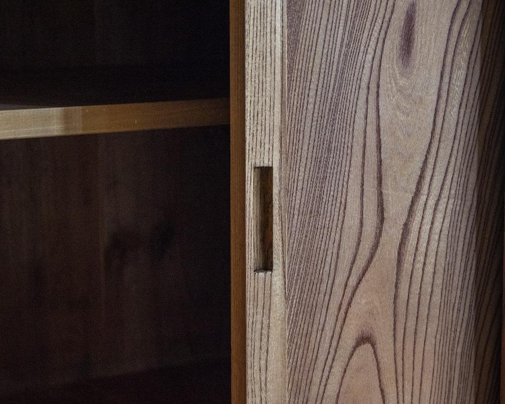 Japanese Antique Wooden Sliding Door Cabinet, Taisho Era'1912-1926', Wabi Sabi For Sale 9