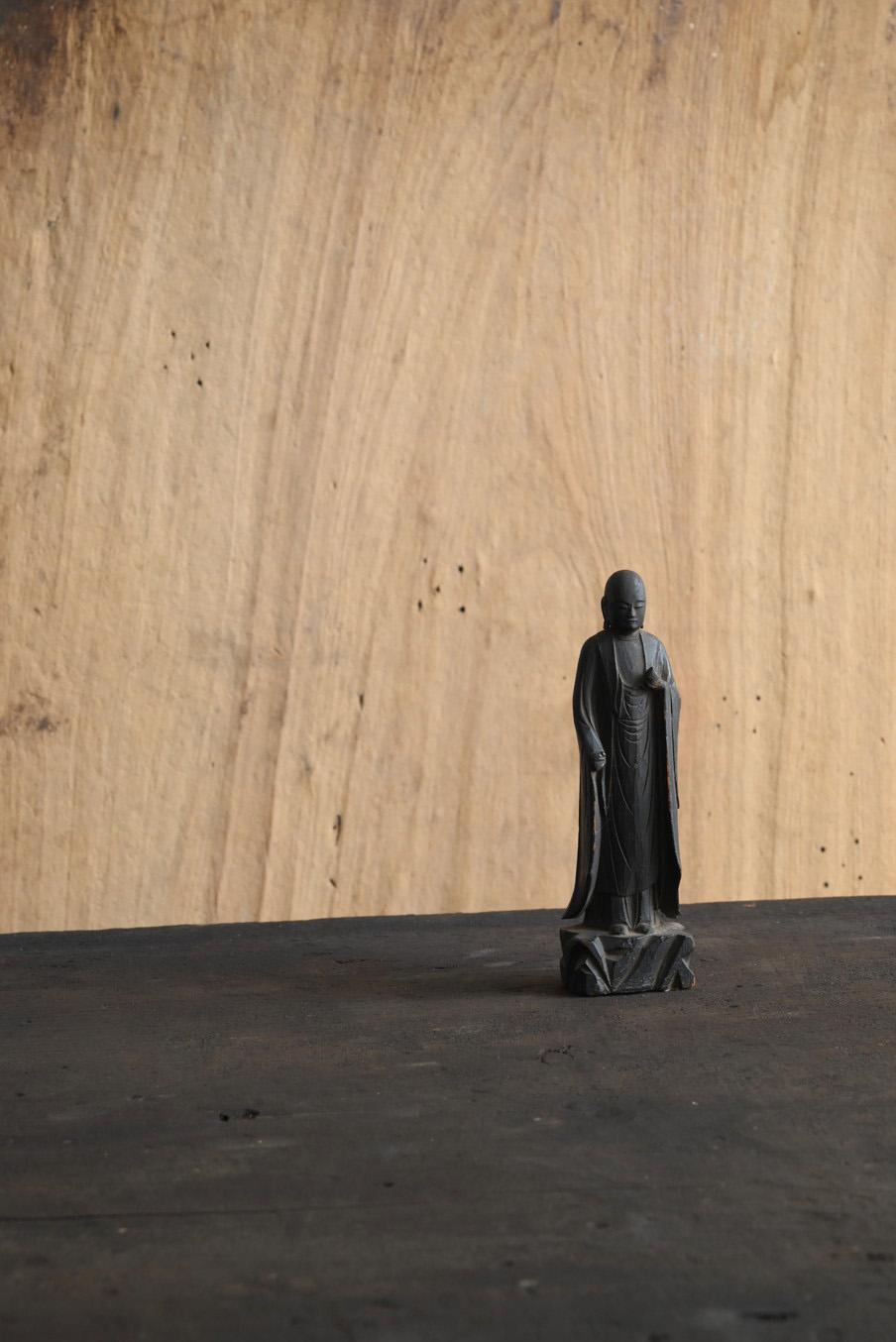 Japanese antique wooden small Buddha statue/1800s/Jizo Bodhisattva 3
