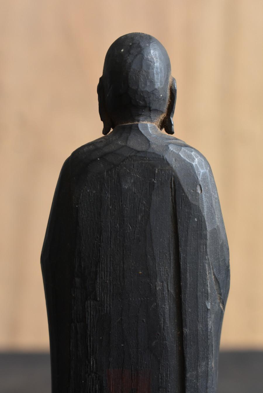 Japanese antique wooden small Buddha statue/1800s/Jizo Bodhisattva 9