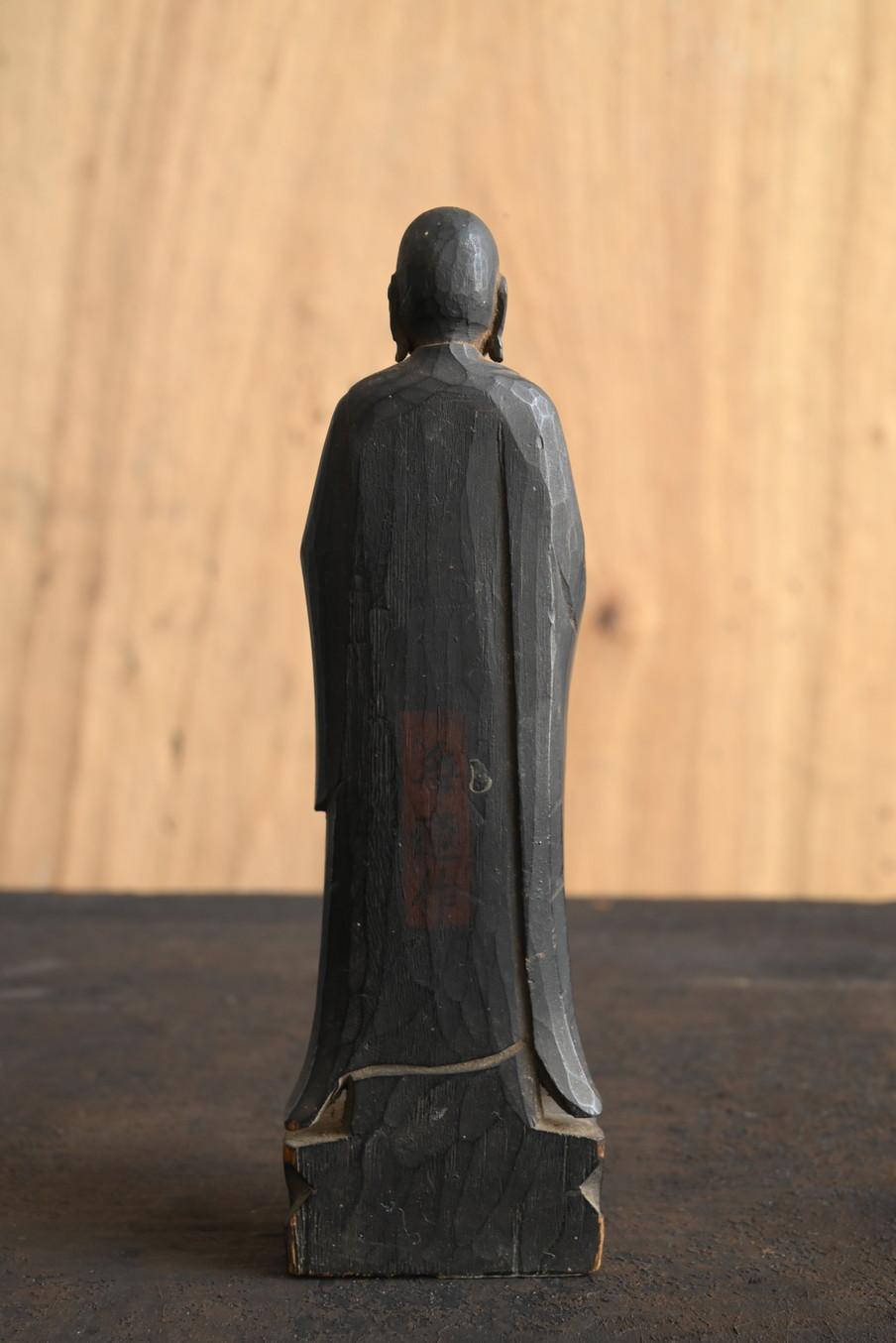 Cypress Japanese antique wooden small Buddha statue/1800s/Jizo Bodhisattva