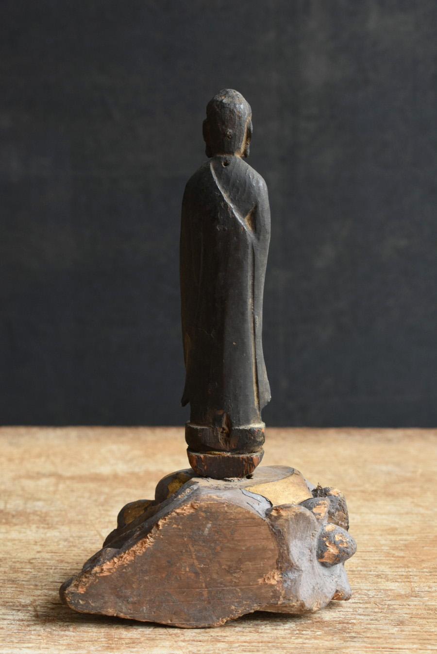 Japanese Antique Wooden Small Buddha Statue/Edo Period/1700s/Nyorai 5