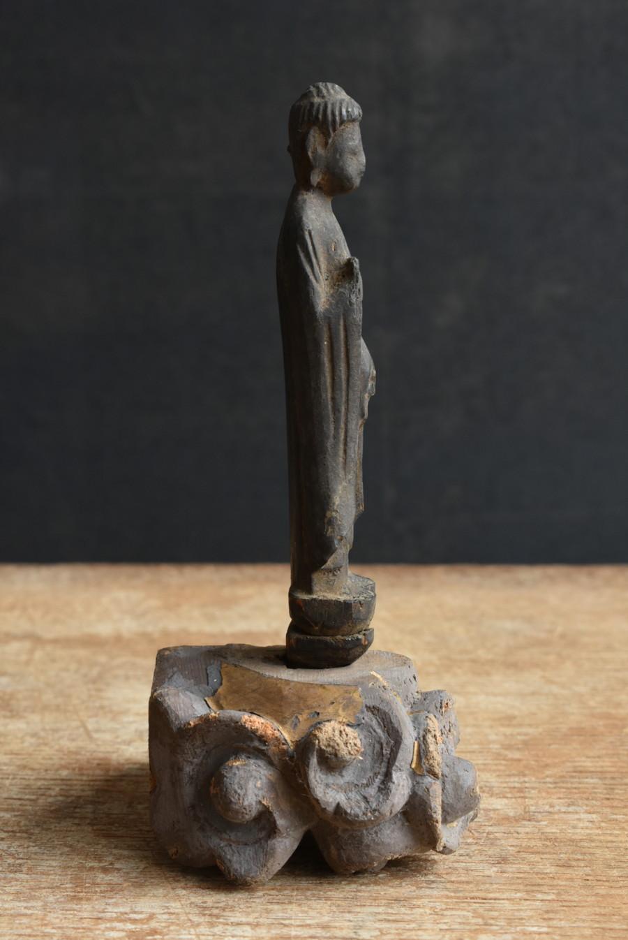 Japanese Antique Wooden Small Buddha Statue/Edo Period/1700s/Nyorai 6