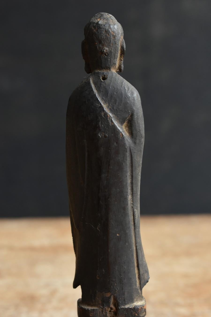 Japanese Antique Wooden Small Buddha Statue/Edo Period/1700s/Nyorai 7