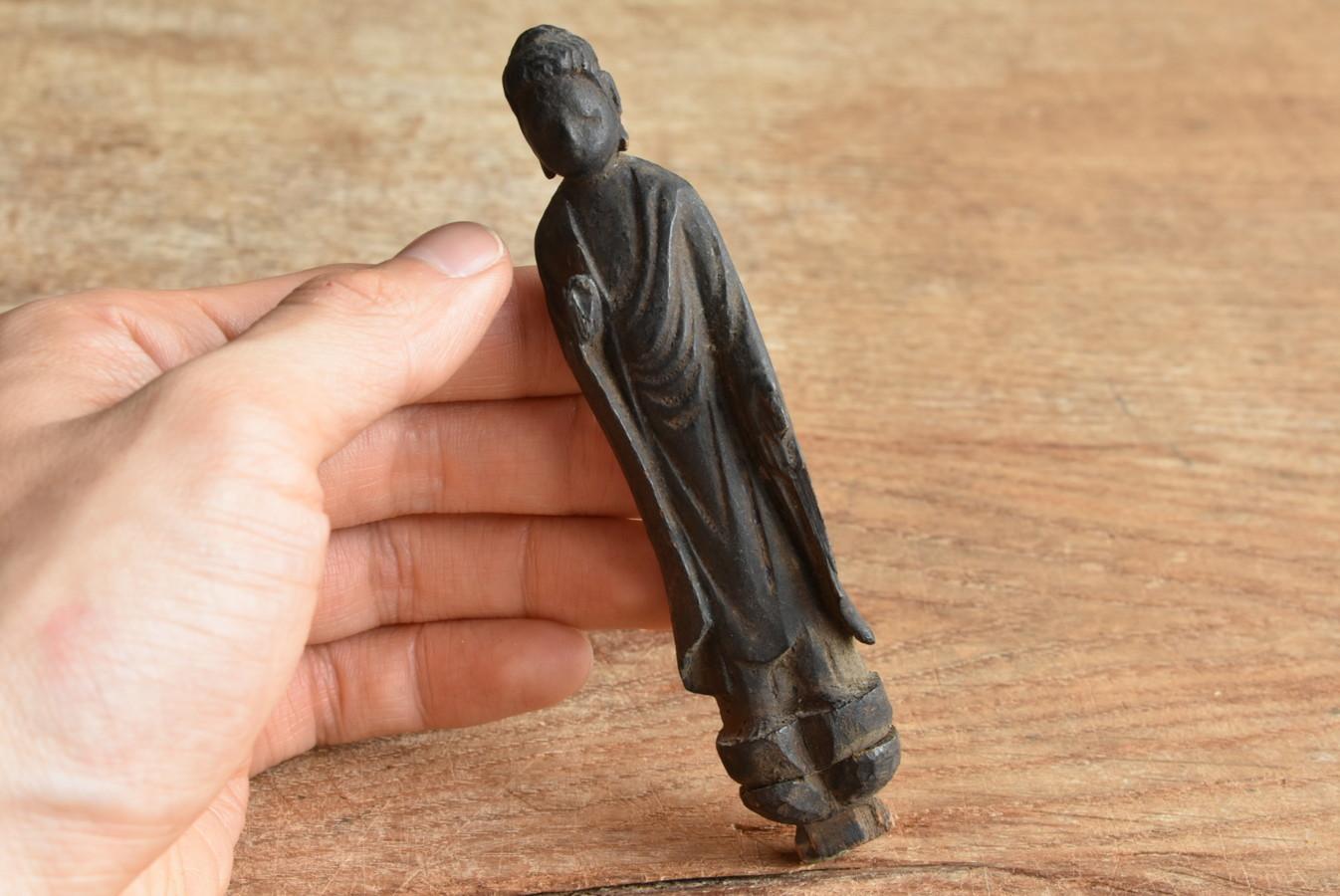 Japanese Antique Wooden Small Buddha Statue/Edo Period/1700s/Nyorai 10
