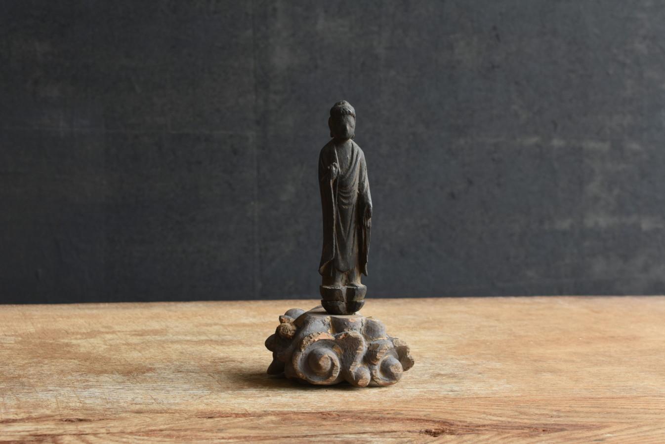 Japanese Antique Wooden Small Buddha Statue/Edo Period/1700s/Nyorai 14