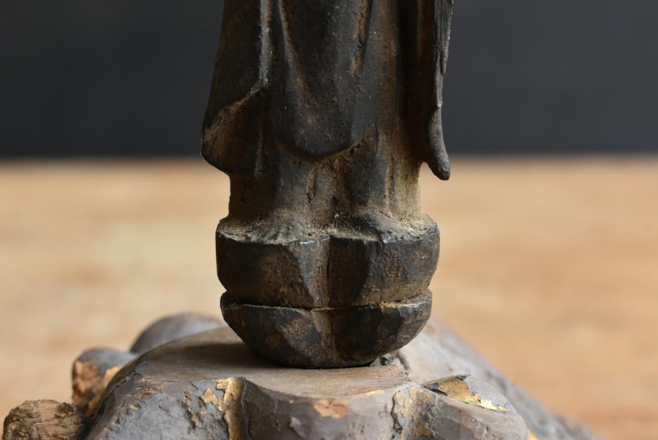 Japanese Antique Wooden Small Buddha Statue/Edo Period/1700s/Nyorai 2