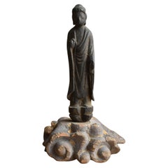 Japanese Antique Wooden Small Buddha Statue/Edo Period/1700s/Nyorai