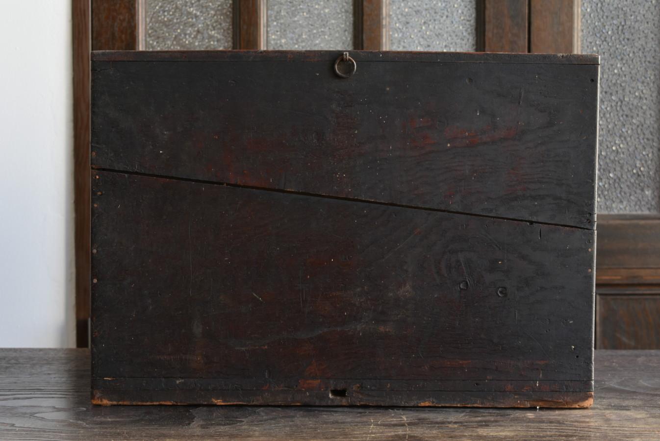 Woodwork Japanese Antique Wooden Small Drawer/1750-1850/Wabisabi Storage Chest/Tansu