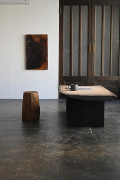 Japanese antique wooden sofa table/1868-1920/Wabisabi coffee table
