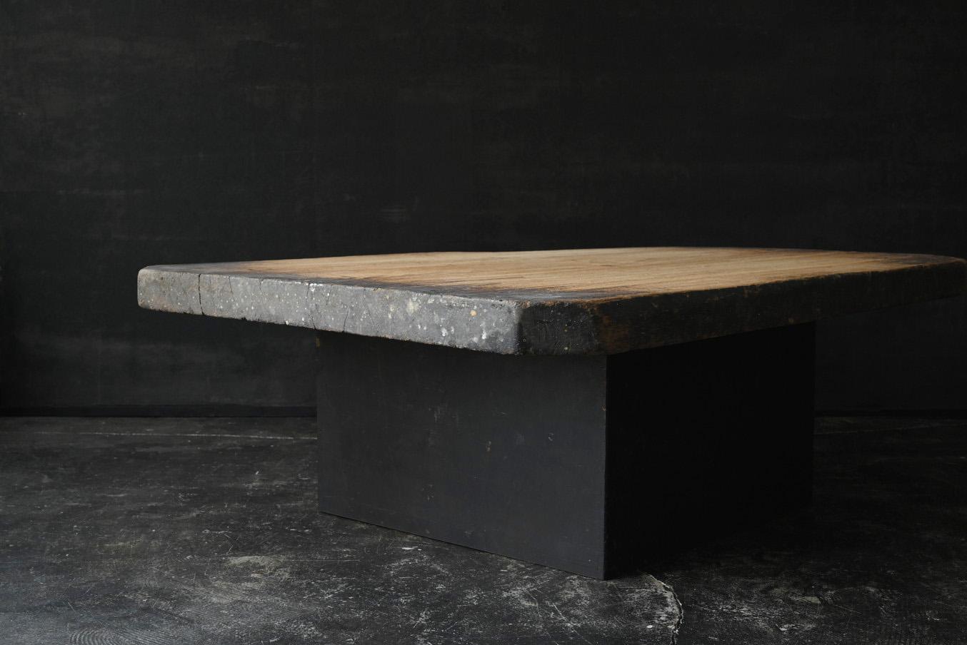 Mesa de sofá japonesa antigua de madera/Siglo XIX tardío/Mesa baja wabi-sabi en venta 4