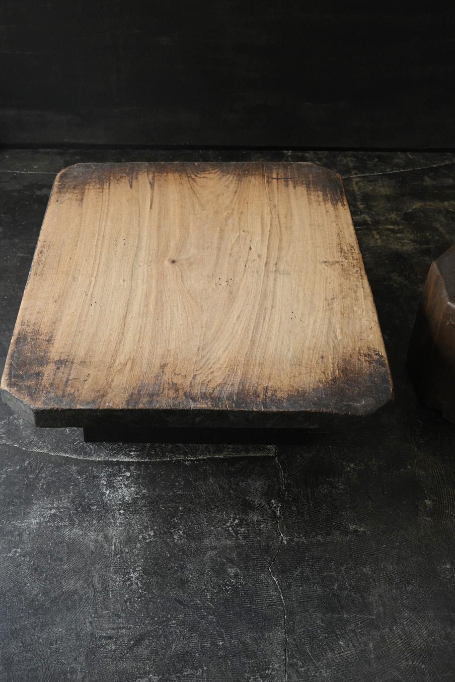 Mesa de sofá japonesa antigua de madera/Siglo XIX tardío/Mesa baja wabi-sabi en Bueno estado para la venta en Sammu-shi, Chiba