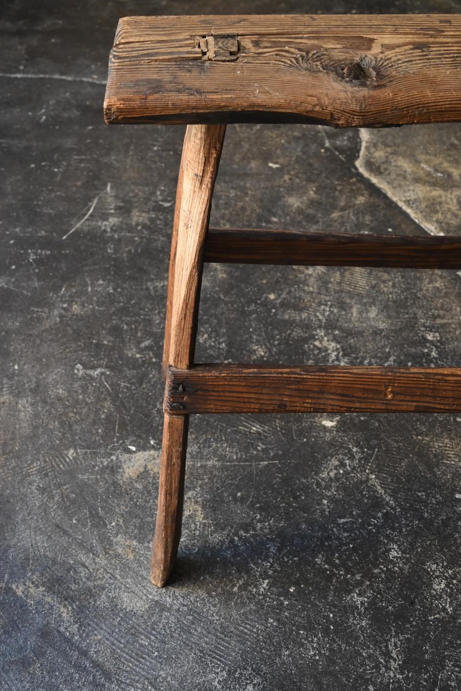 19th Century Japanese antique wooden stool/1868-1920/farmer's tools/