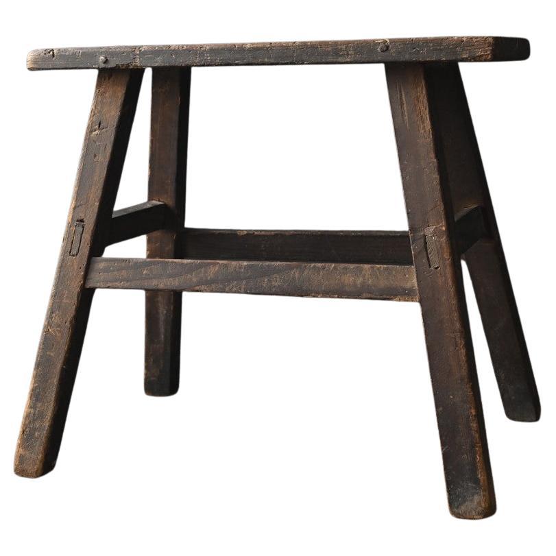 Japanese antique wooden stool/1900-1920/small chair