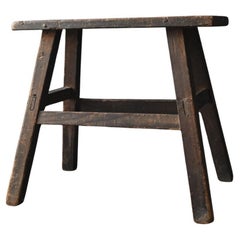 Tabouret japonais ancien en bois/1900-1920/petite chaise