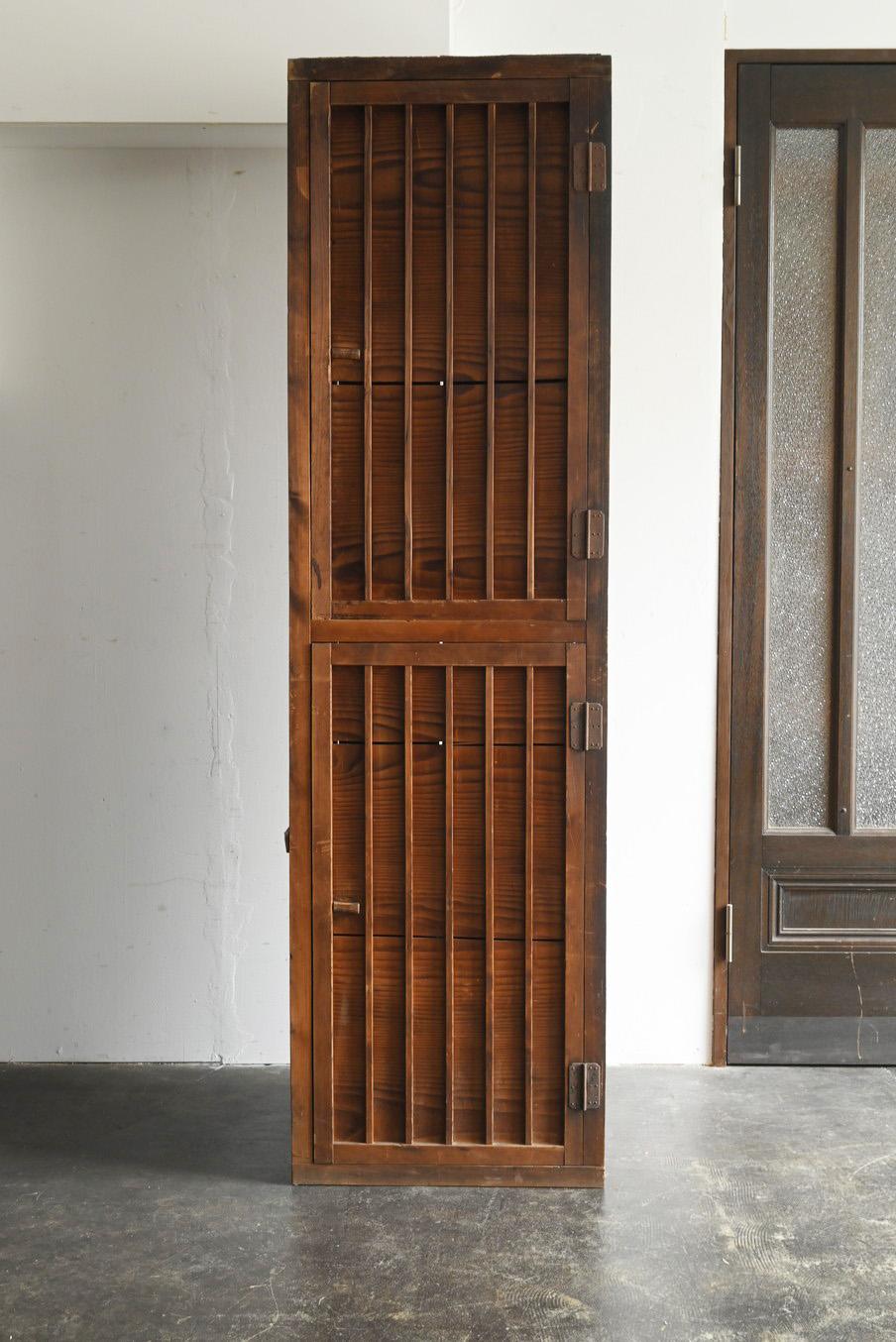 Antikes japanisches, antikes Holz-Aufbewahrungsregal/Schrank aus Holz/ frühes 20. Jahrhundert/Woodenschrank (Taisho) im Angebot