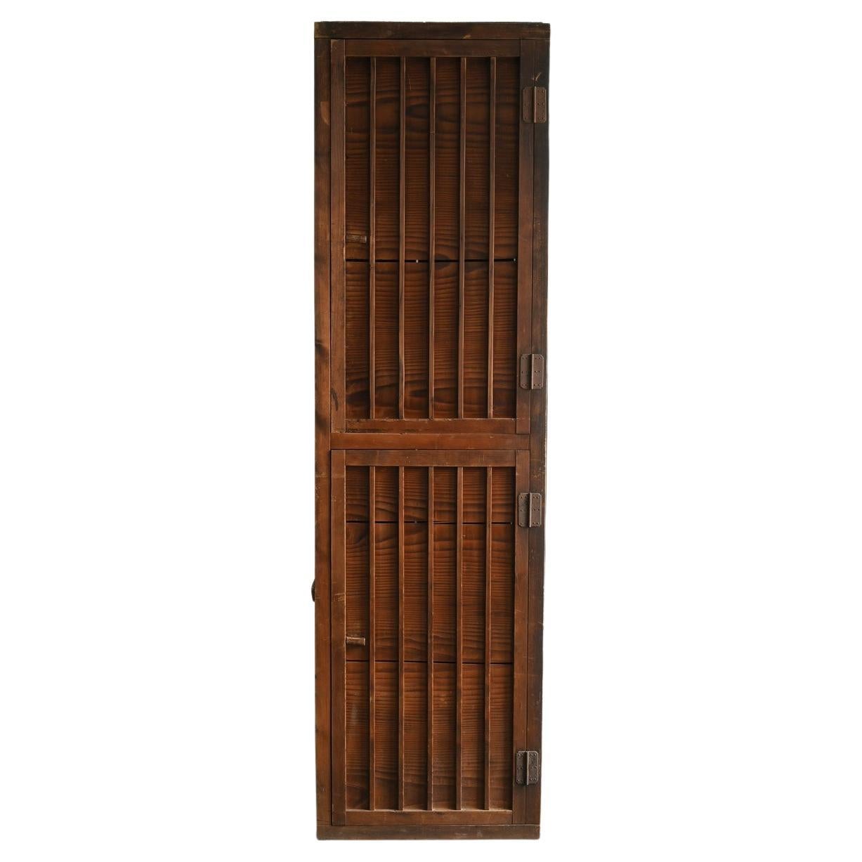 Estantería de madera japonesa antigua/ Principios del siglo XX/Mueble de madera