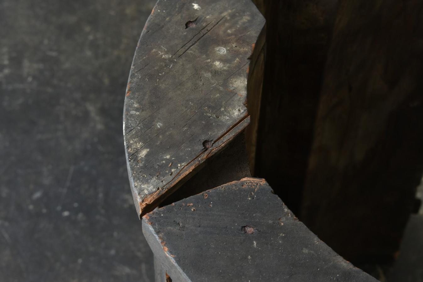 Japanischer antiker Holztisch für die Wandmontage/Tisch aus dem frühen 20. Jahrhundert/Wabisabi im Angebot 11