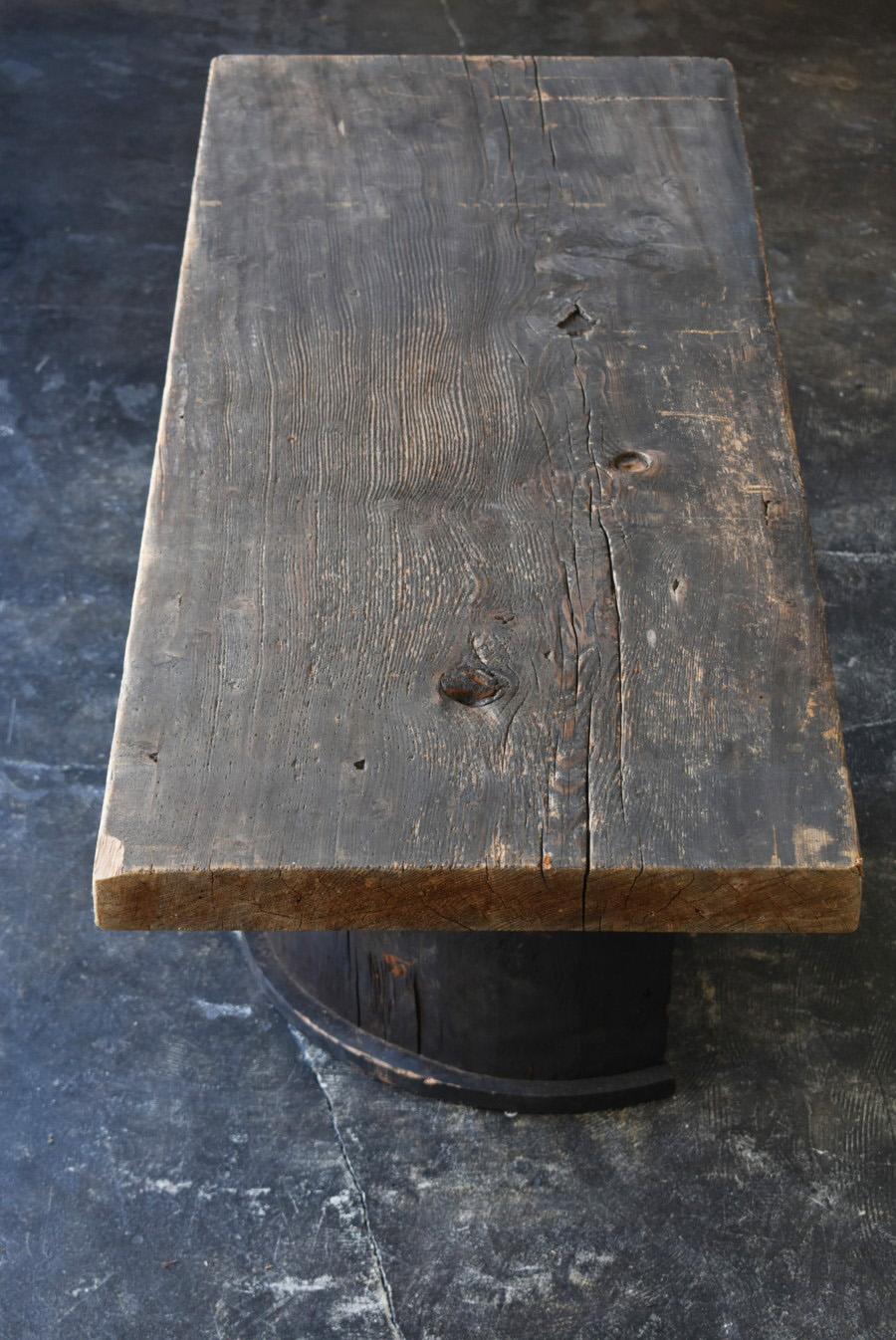 Japanischer antiker Holztisch für die Wandmontage/Tisch aus dem frühen 20. Jahrhundert/Wabisabi (Zedernholz) im Angebot