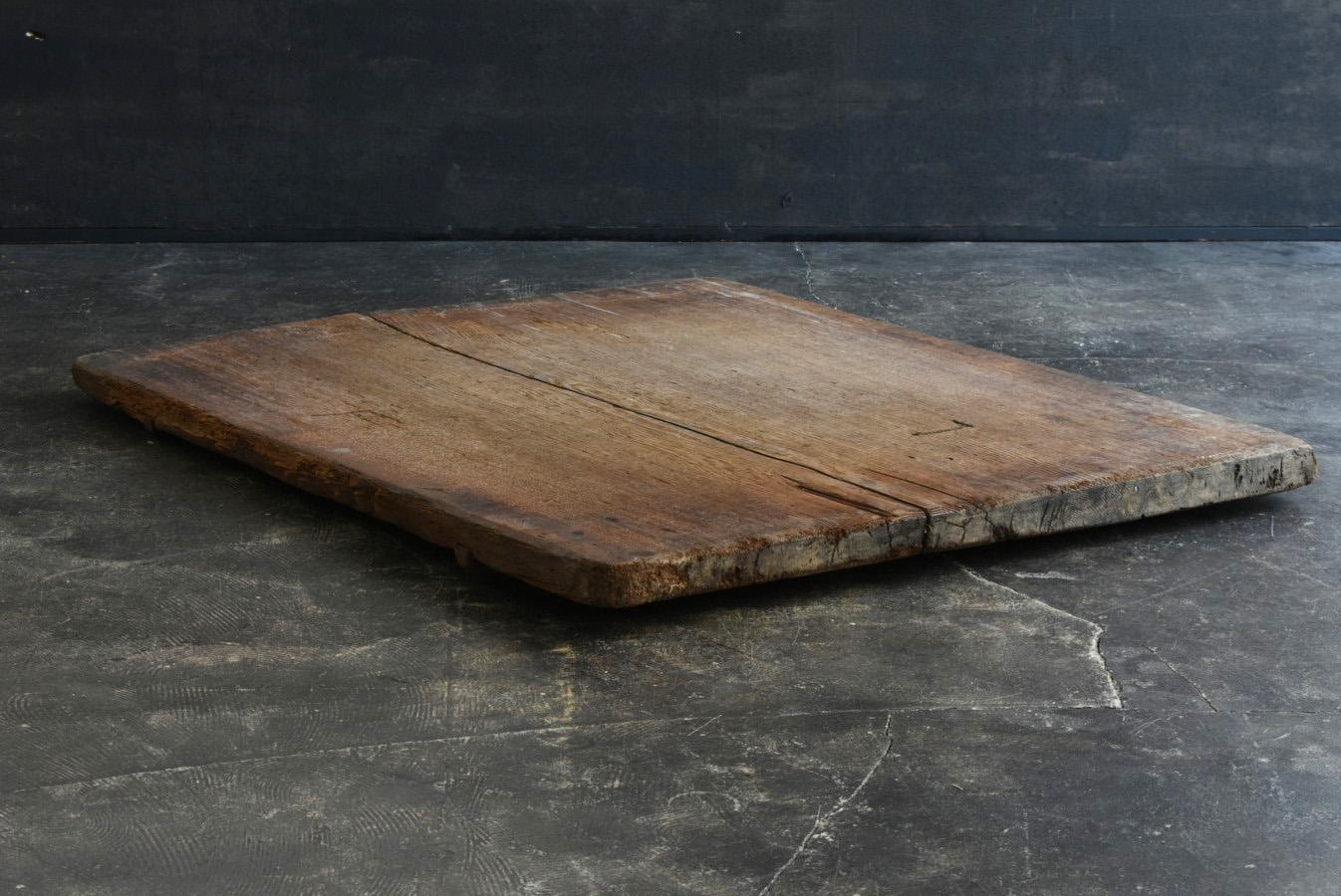 Japanese Antique Wooden Wabi-Sabi Board/Wall Hanging Board/Table Top/1868-1912 For Sale 9