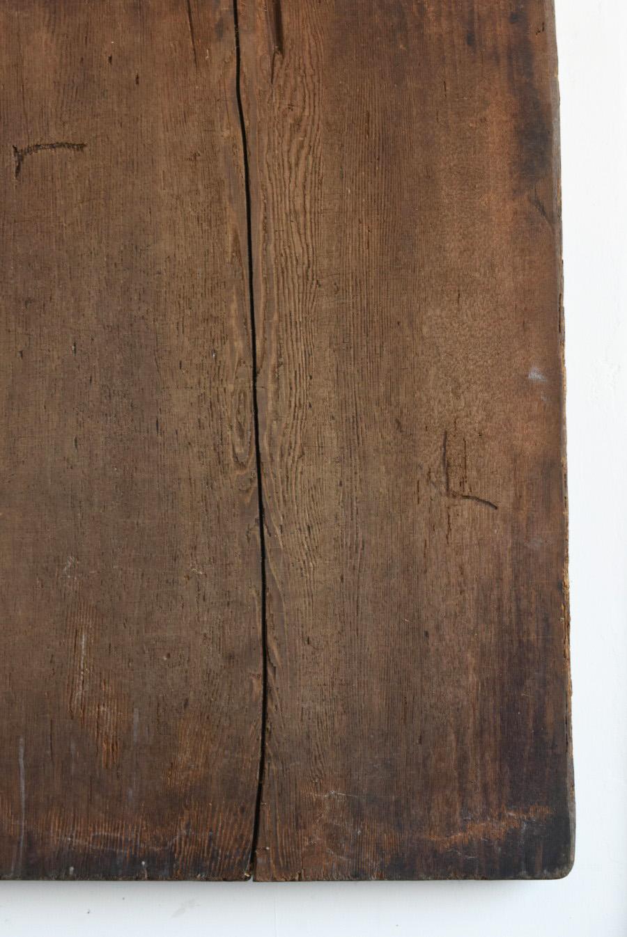 Meiji Japanese Antique Wooden Wabi-Sabi Board/Wall Hanging Board/Table Top/1868-1912 For Sale
