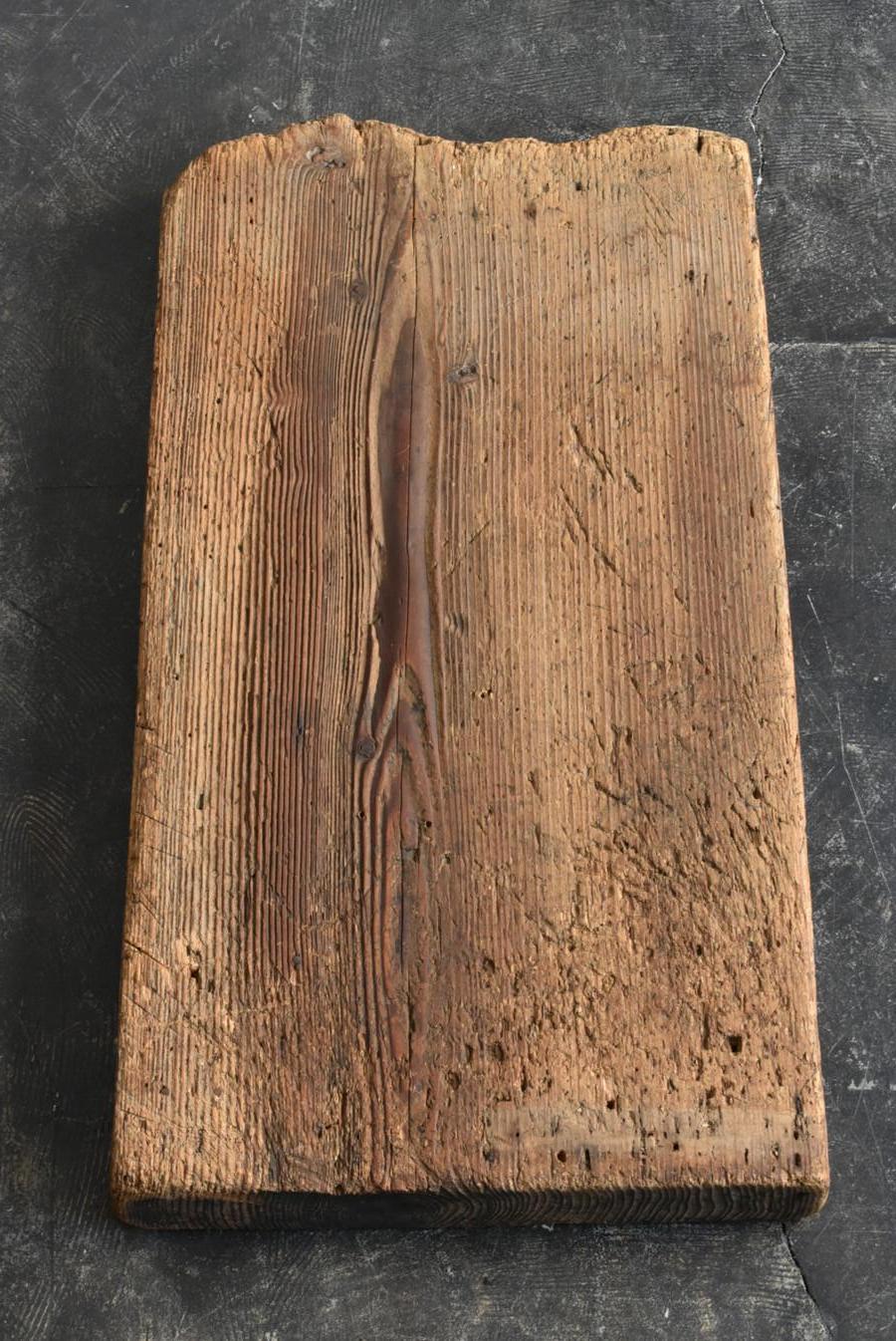 Japanese Antique Wooden Wabi-Sabi Board/Wall Hanging Board/Table Top/1868-1920 7