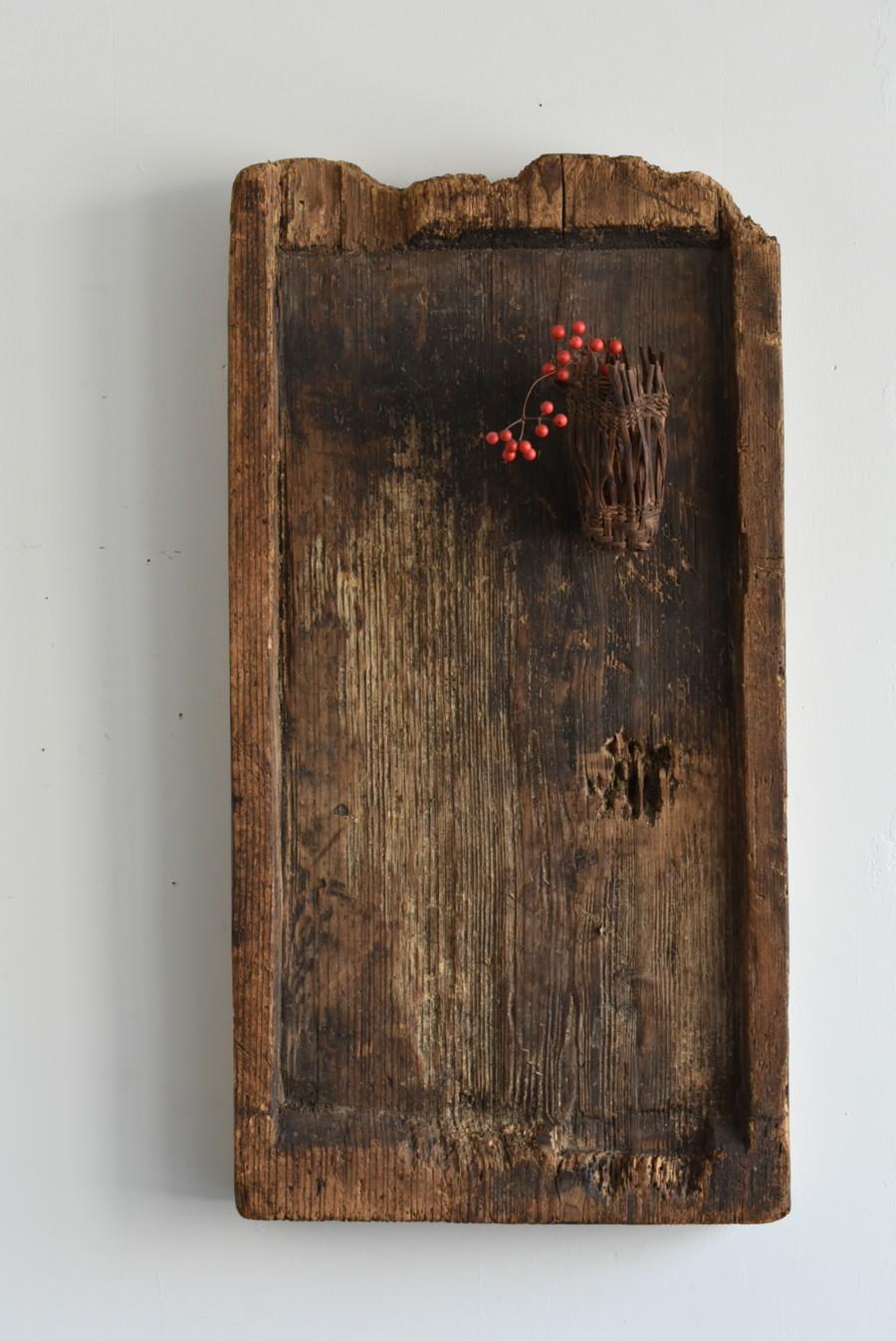Japanese Antique Wooden Wabi-Sabi Board/Wall Hanging Board/Table Top/1868-1920 11