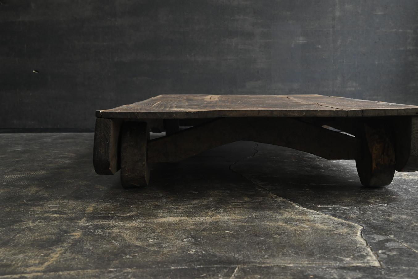 Japanese antique wooden Wabi Sabi low table/1800-1920/sofa table 4