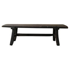 Antico tavolino giapponese wabi-sabi in legno / 1850-1912 / "fu-zukue"