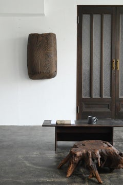 Japanese antique wooden wabi-sabi object / 1968-1920 / farming tools