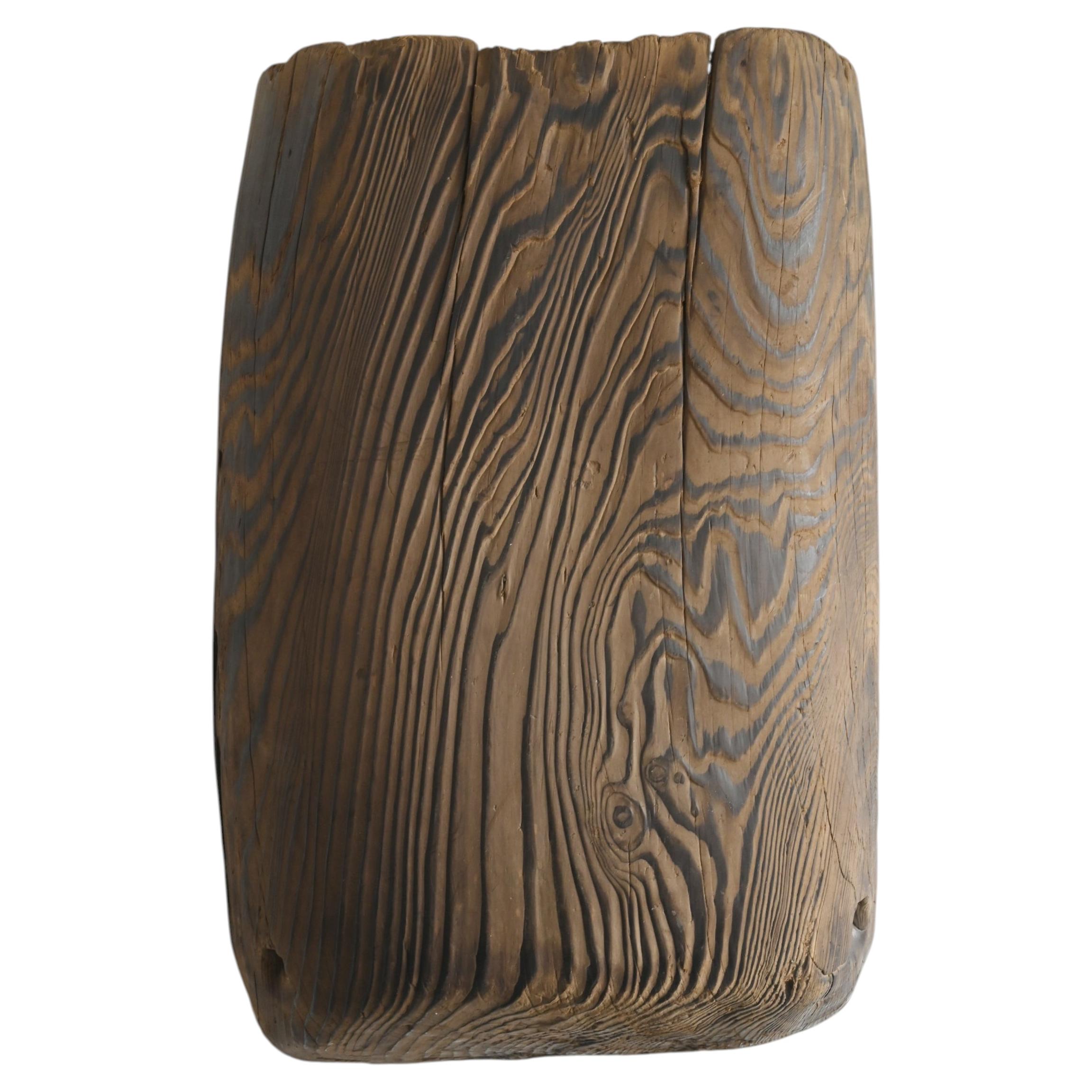 Objeto wabi-sabi japonés antiguo de madera / 1968-1920 / herramientas agrícolas