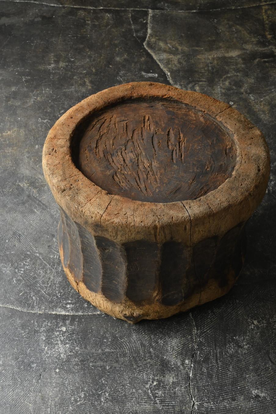 Japanese antique wooden wabi stool / Meiji-Taisho-Showa period / 1868-1920 5
