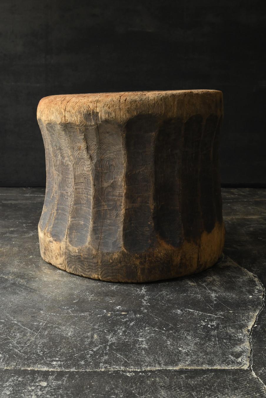 Japanese antique wooden wabi stool / Meiji-Taisho-Showa period / 1868-1920 2