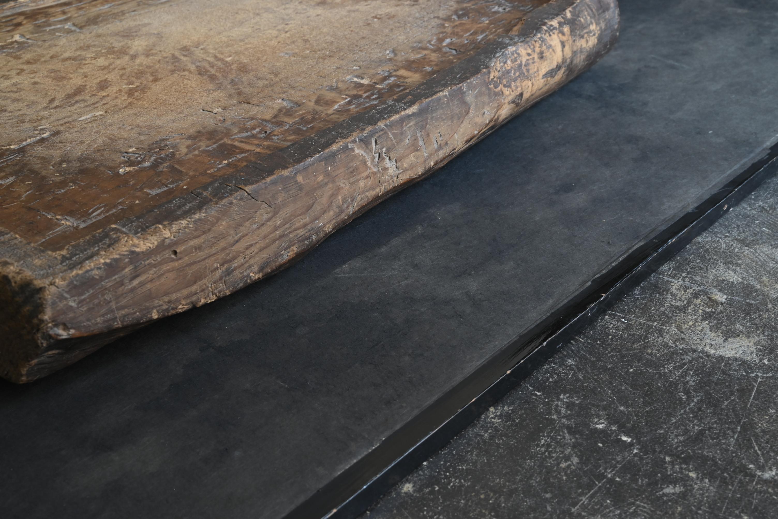 Antico oggetto da parete in legno giapponese/1868-1920/Bordo wabi-sabi 6