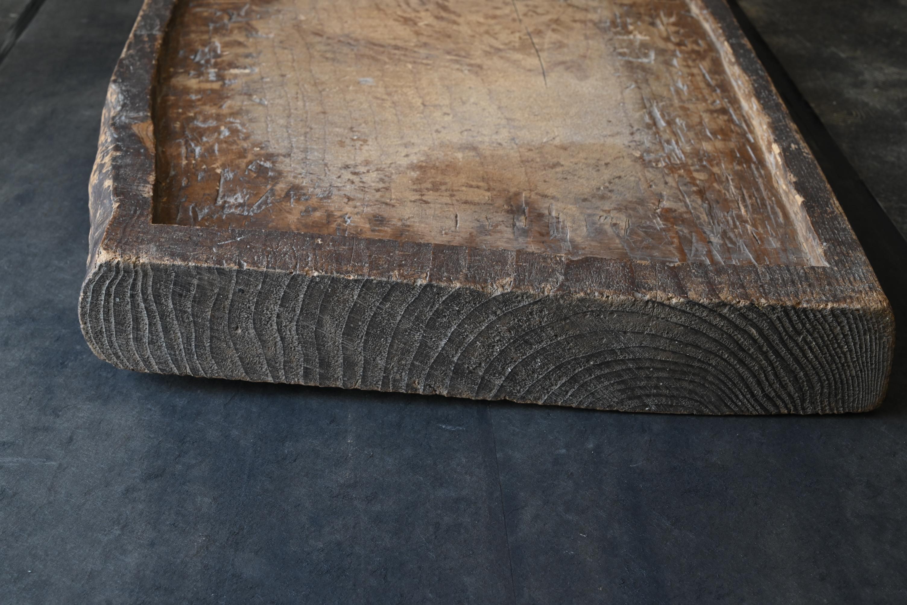 Antico oggetto da parete in legno giapponese/1868-1920/Bordo wabi-sabi 7