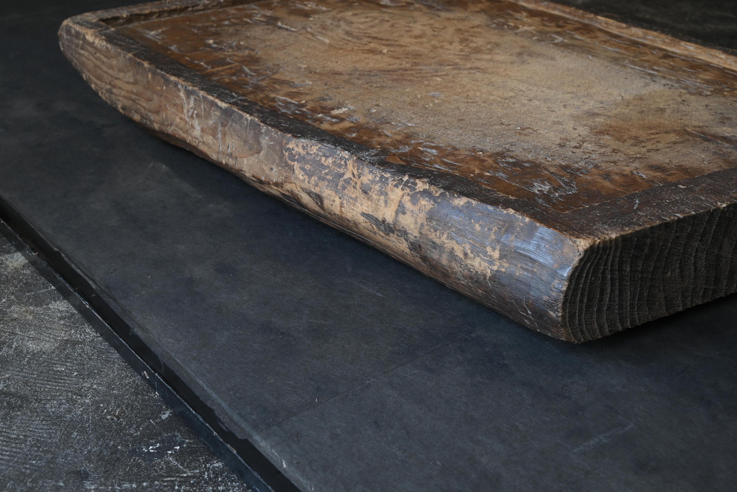 Antico oggetto da parete in legno giapponese/1868-1920/Bordo wabi-sabi 8