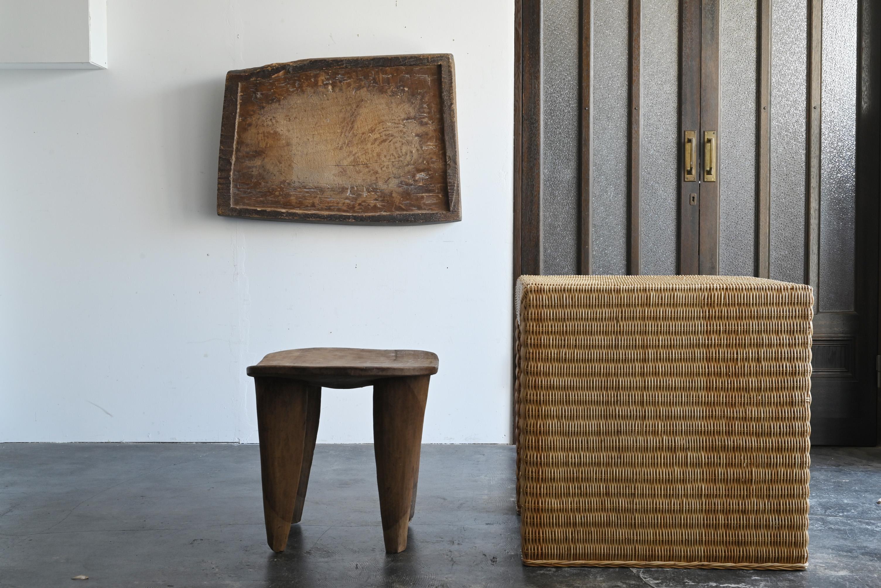 Antico oggetto da parete in legno giapponese/1868-1920/Bordo wabi-sabi 11