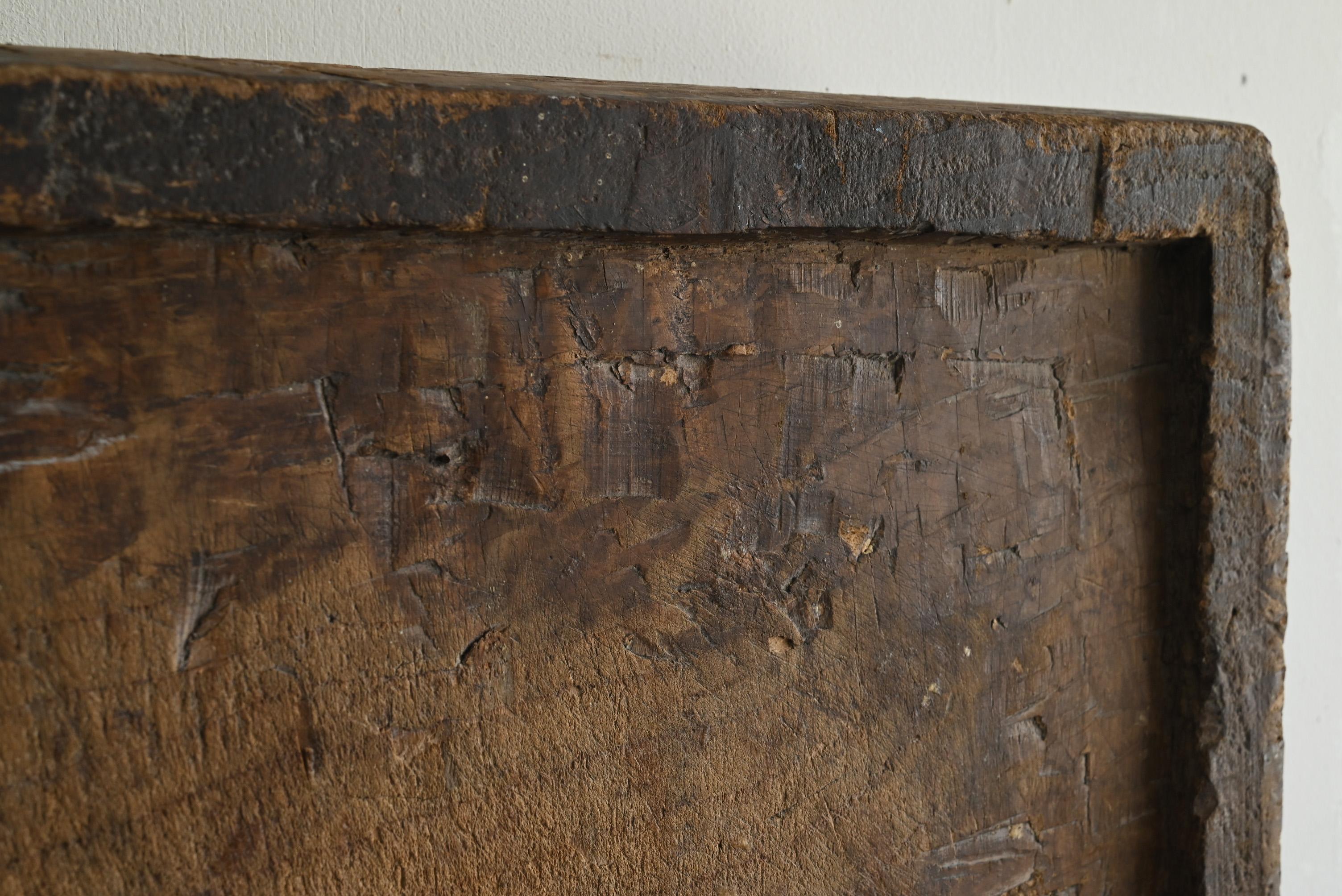 Antico oggetto da parete in legno giapponese/1868-1920/Bordo wabi-sabi In condizioni buone a Sammu-shi, Chiba