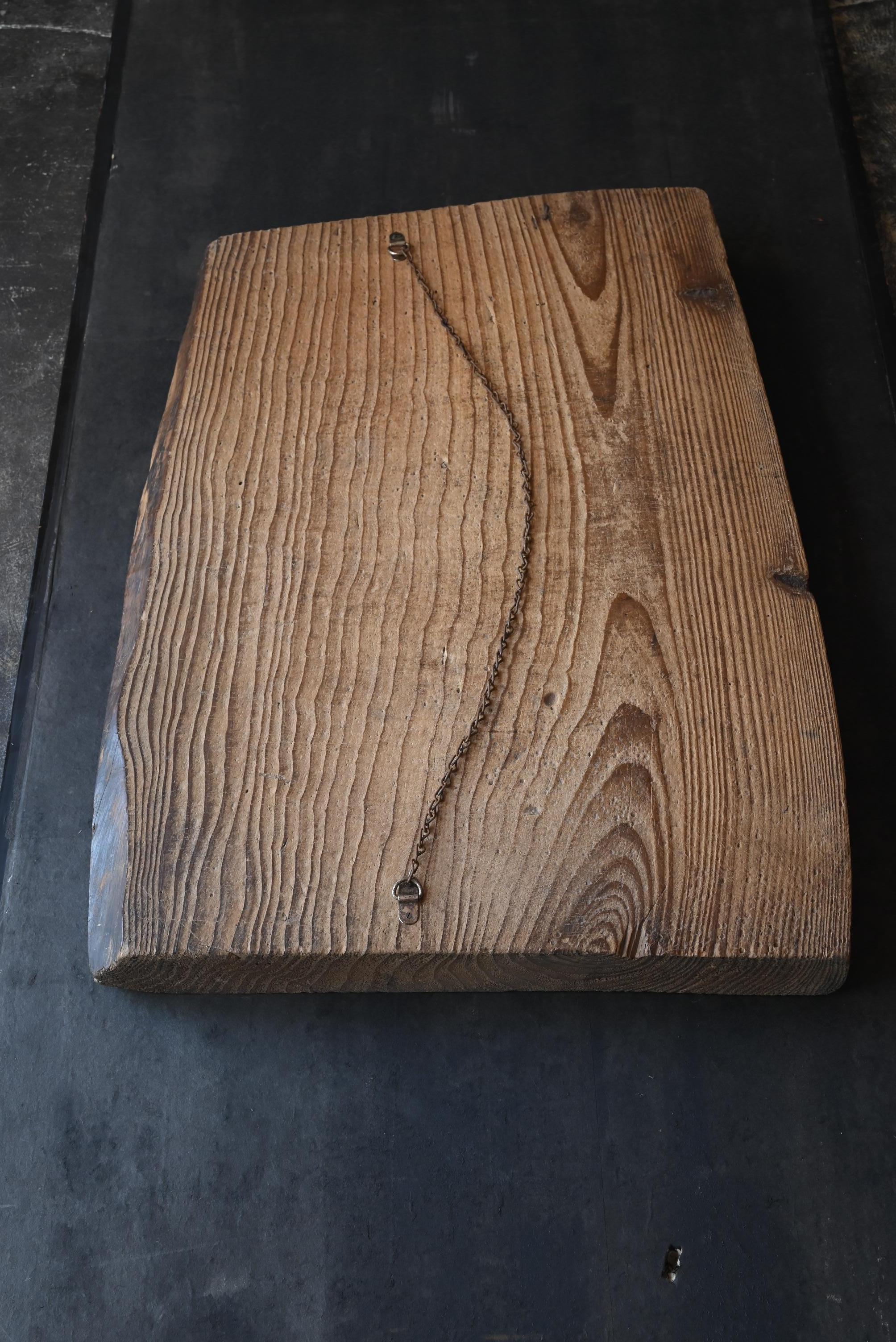 Cedro Antico oggetto da parete in legno giapponese/1868-1920/Bordo wabi-sabi