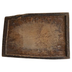 Antico oggetto da parete in legno giapponese/1868-1920/Bordo wabi-sabi