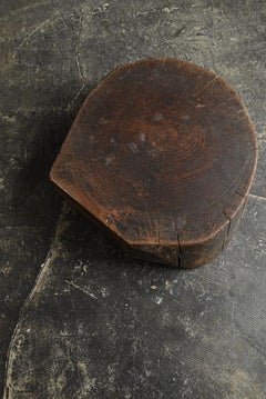 Japanese antique wooden work board / 20th century / small display stand