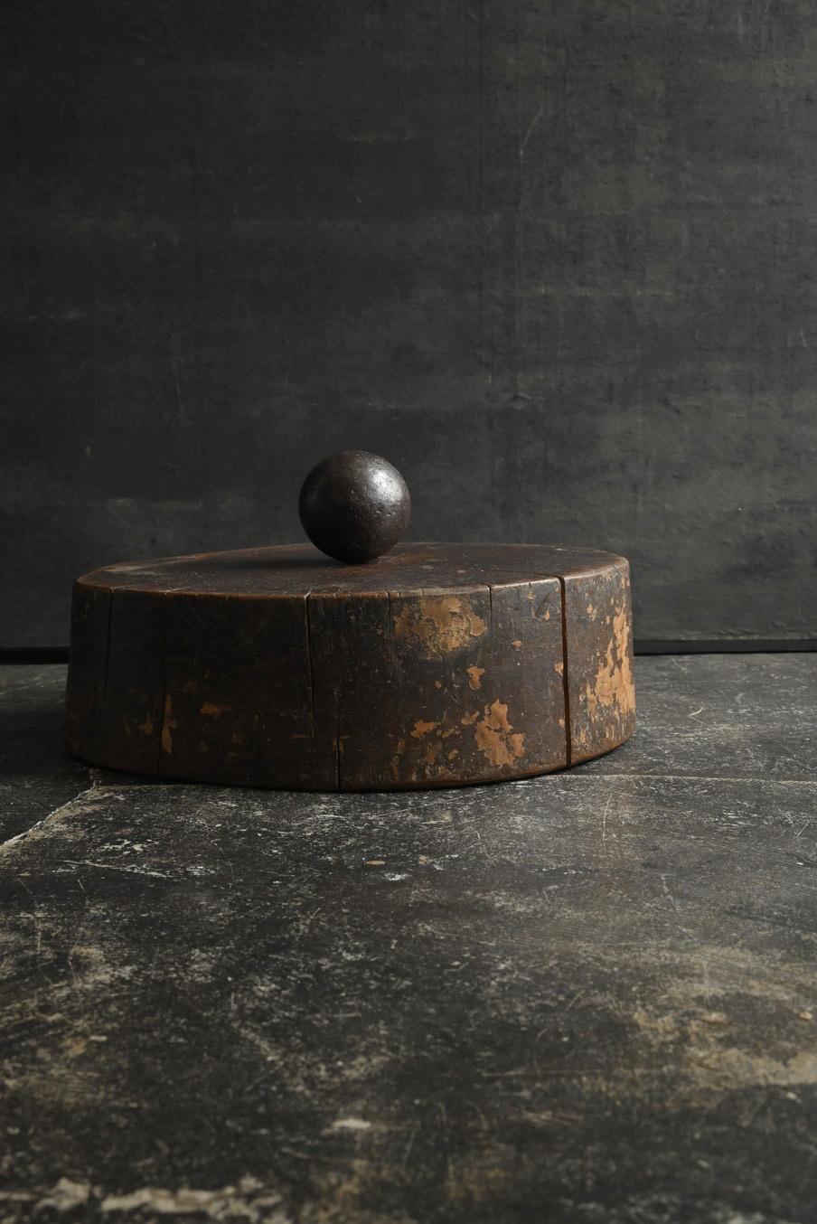 Tablero de trabajo japonés antiguo de madera / siglo XX / pequeño expositor Taisho en venta