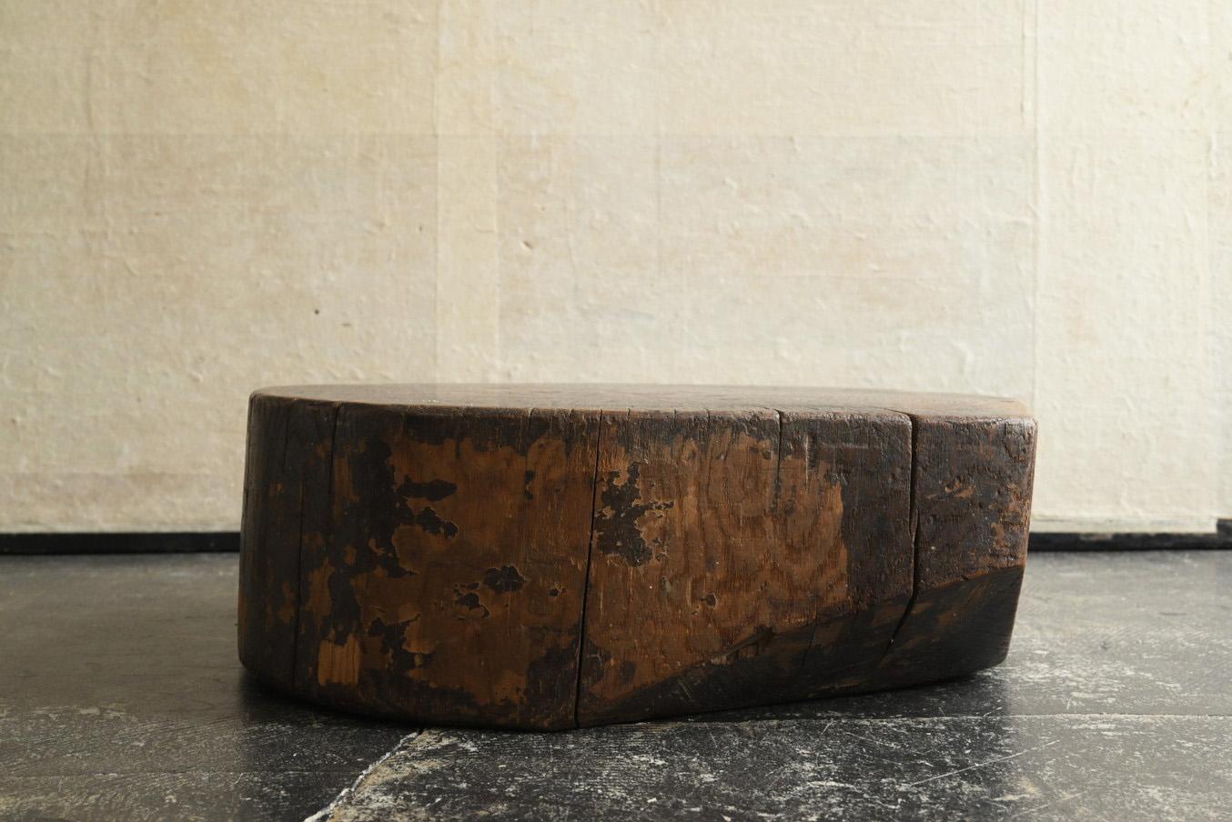 Tablero de trabajo japonés antiguo de madera / siglo XX / pequeño expositor en venta 1