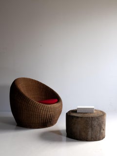 Japanese antique wooden work board / Wabi sabi / Display stand / Side table