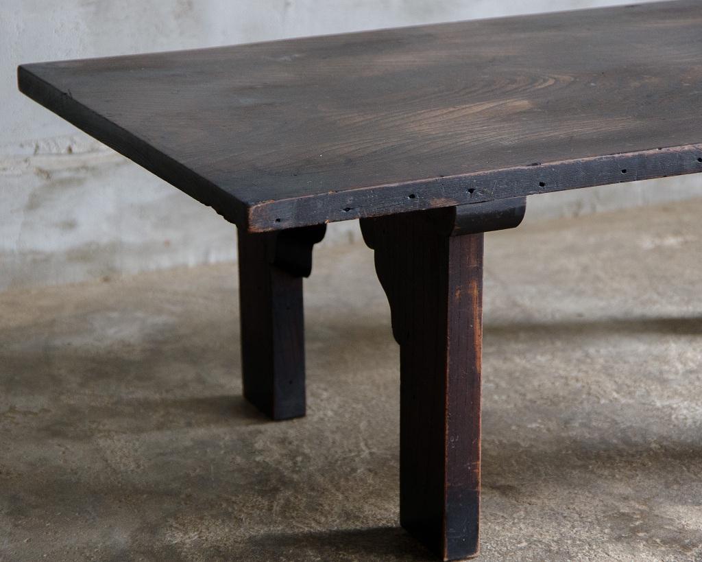 Escritorio Antiguo Japonés, Mesa Baja Era Meiji '1868-1912', Wabi Sabi en venta 5